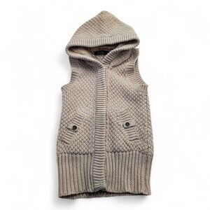 TRF Hooded Sleeveless‎ Knit Vest with Pockets M